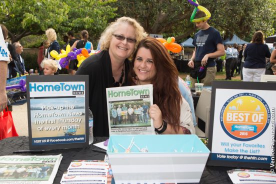 Tony P's Dockside Grill's Lauren Palermo with Hometown News' Nicolette Palermo