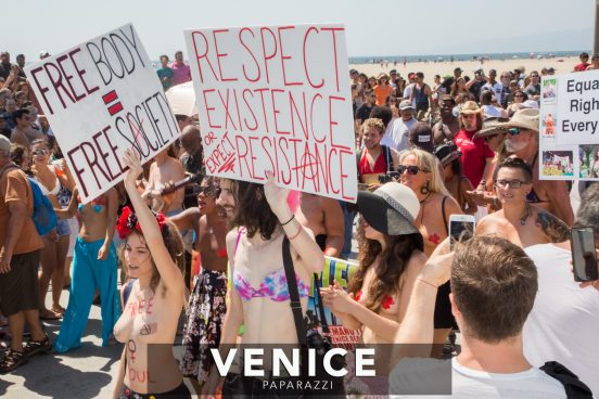 Go Topless Venice Beach. Photo by www.VenicePaparazzi.com