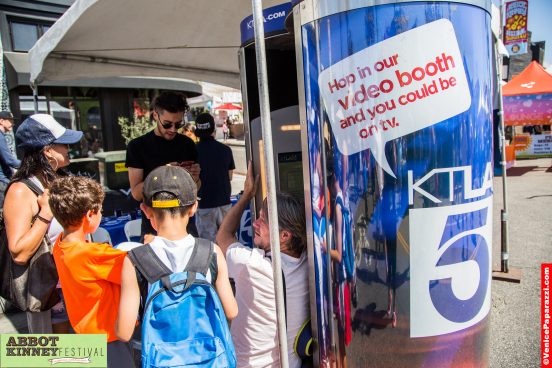Video booth by KTLA 5