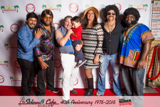 The Sidewalk Cafe celebrates 40 years in Venice. 1976-2016. www.TheSidewalkCafe.com. Photo booth by www.VenicePaparazzi.com.