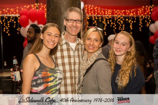 The Sidewalk Cafe celebrates 40 years in Venice, California. 1976-2016. www.TheSidewalkCafe.com. Photo by www.VenicePaparazzi.com.