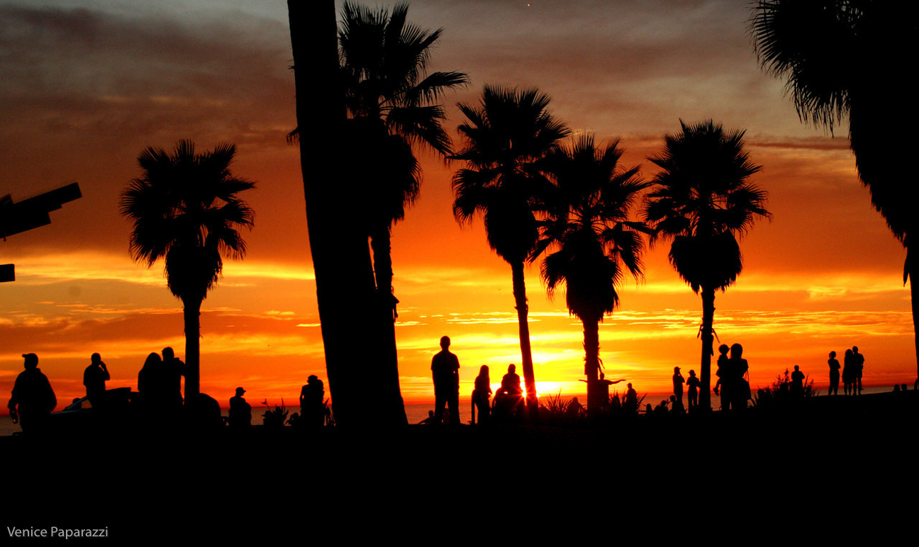 Venice Beach Sunset. Venice, California Photo by www.VenicePaparazzi.com