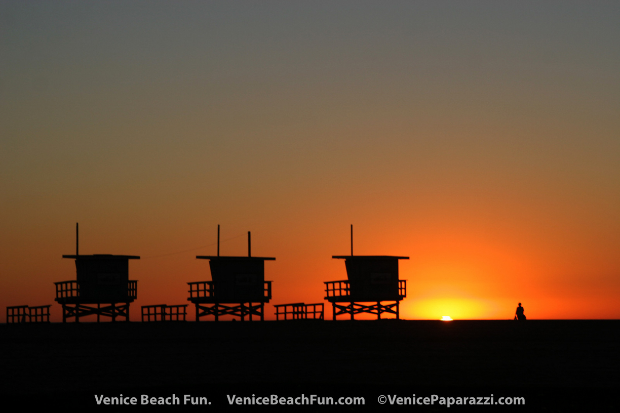 Venice Beach Sunset. Venice, California Photo by www.VenicePaparazzi.com