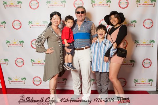 The Sidewalk Cafe celebrates 40 years in Venice, California. 1976-2016. www.TheSidewalkCafe.com. Photo by www.VenicePaparazzi.com.