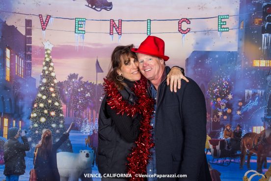 2017 Venice Sign Holiday Lighting. Photo by VenicePaparazzi.com